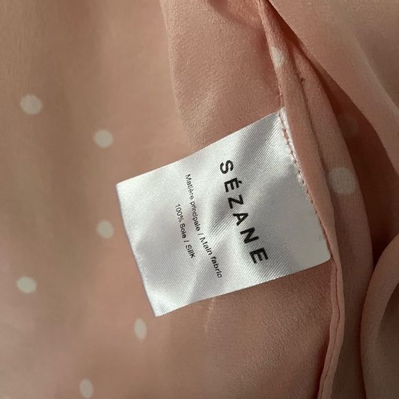 Sezane Anya Silk Wrap Top 36 - Picture 5 of 13